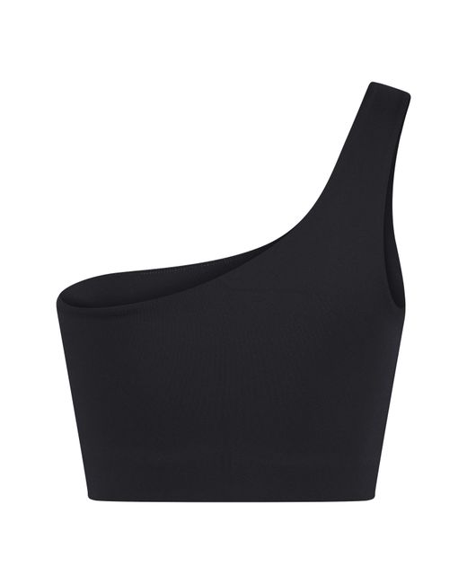 GIRLFRIEND COLLECTIVE Blue One Shoulder Non Wired Low Impact Sports Bra