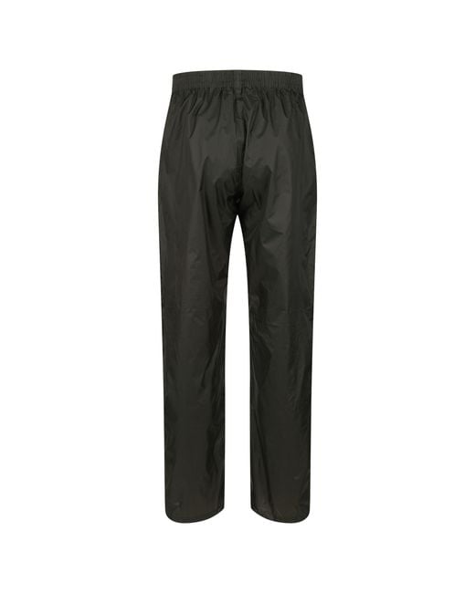 Regatta Black Pack It Waterproof Overtrousers for men
