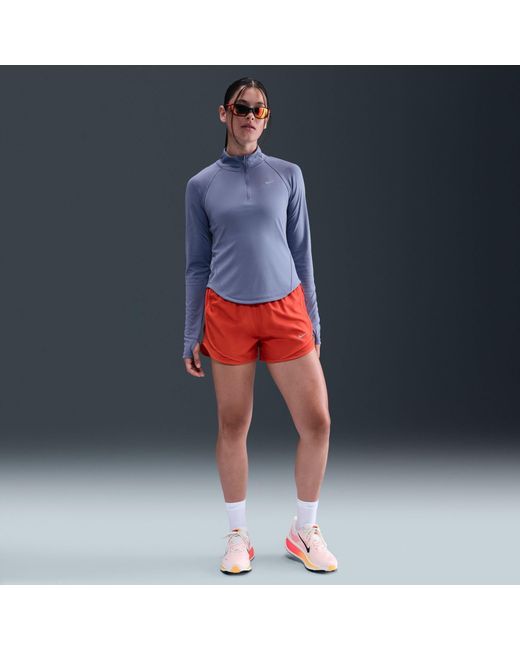 Nike Blue T Flash Long Sleeve Running T-Shirt