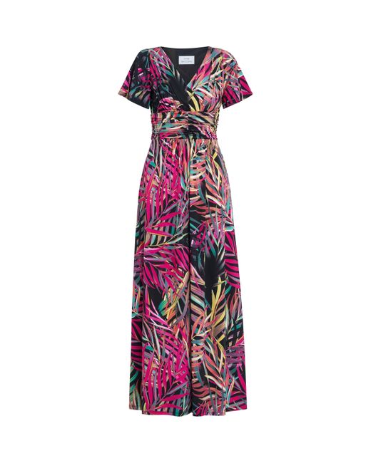 Gina Bacconi Red Felicity Jersey Maxi Dress