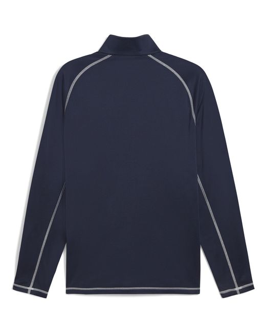 PUMA Blue Fairway Full-Zip Weather-Resistant Performance Golf Jacket for men
