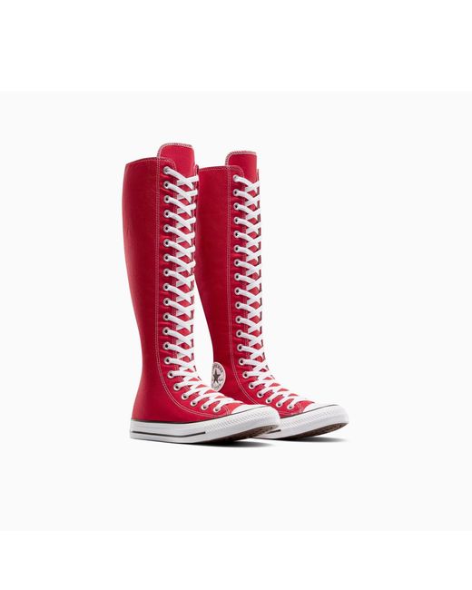 Converse Red Adults Chuck Taylor All Star Canvas High-Top Trainers