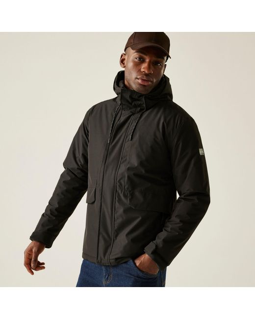 Regatta Black Sterlings Waterproof Insulated Jacket for men