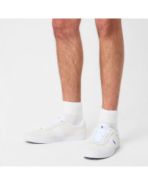 Polo Ralph Lauren White Court Vulc Low-Top Trainers for men
