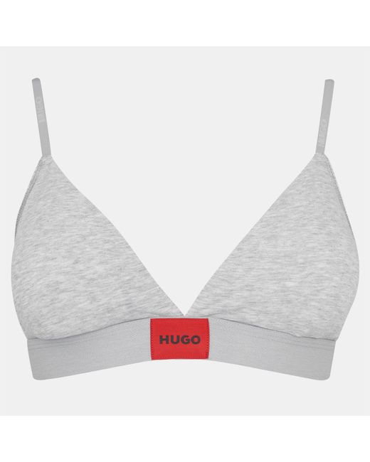 HUGO White Boss Triangle Bra