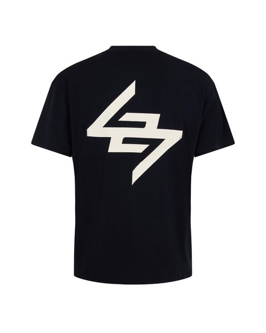 REPRESENT 247 Black Dna Graphic Short Sleeve Performance Gym Top for men