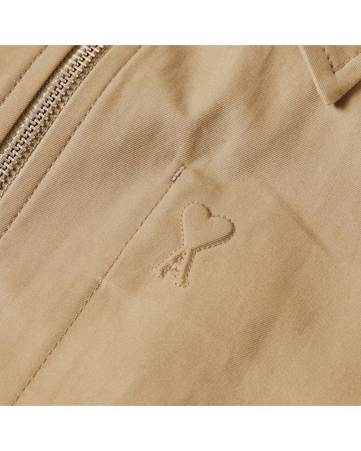 AMI Natural Embossed Harrington Jacket for men