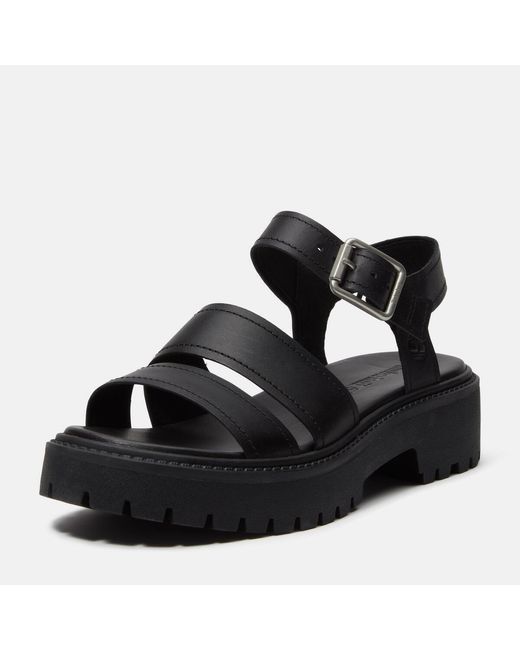 Timberland Black Gladiator Flat Sandal