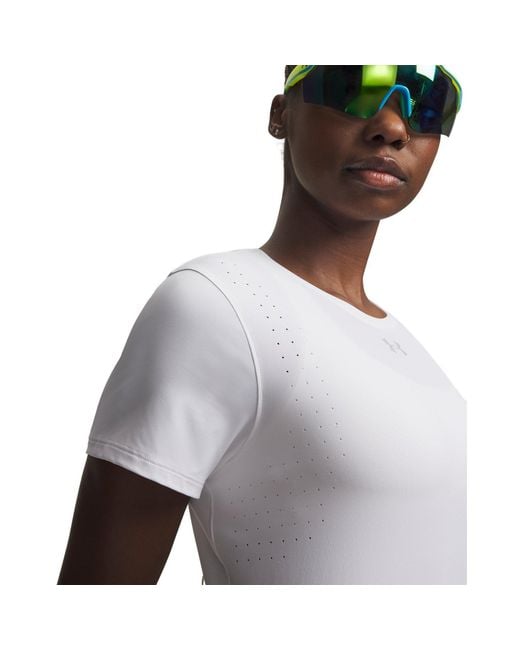 Under Armour White Ua Velociti Pro Short Sleeve