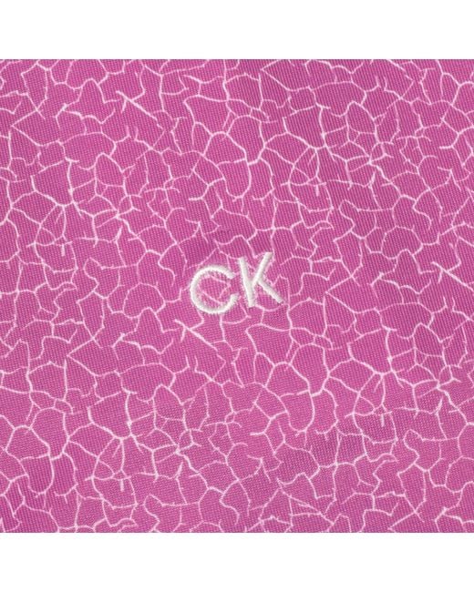 Calvin Klein Purple Sleeveless Performance Polo Shirt