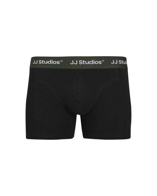 Jack & Jones Black Solid 3 Pack Boxers for men
