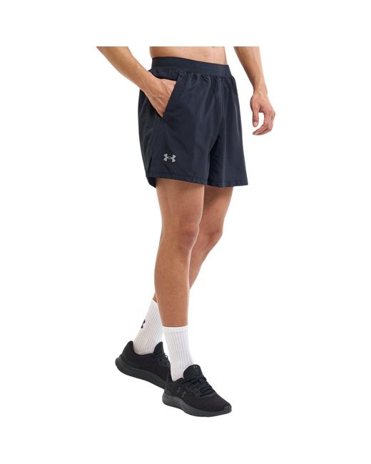 Under Armour Blue Ua Launch 5In Shorts for men