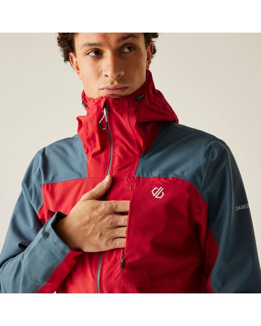 Dare 2b Red Diluent Era Waterproof Jacket for men