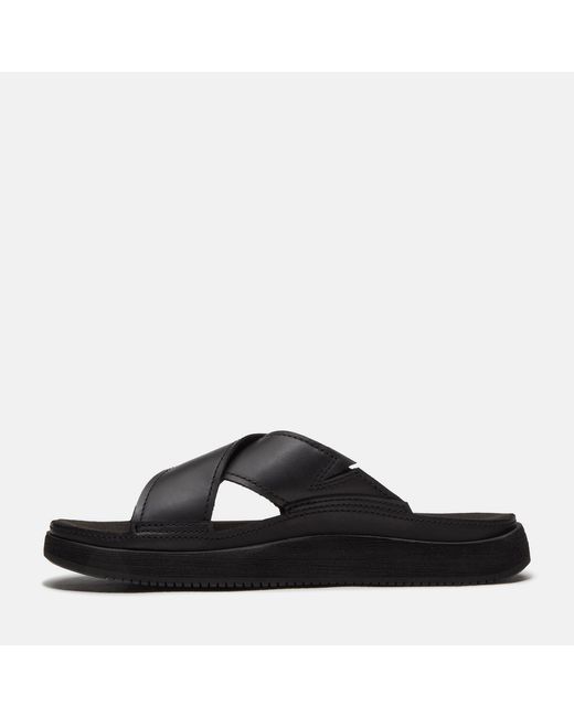 Timberland Black Flat Sandals for men