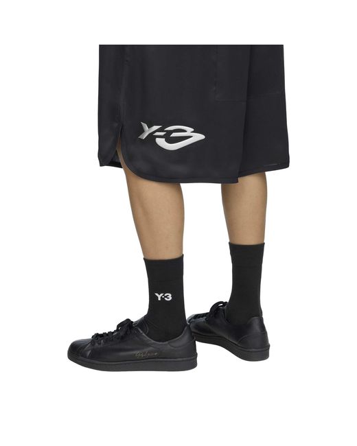 Y-3 Black Liquid Logo Shorts