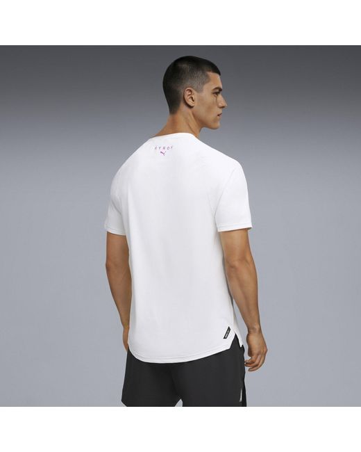 PUMA White Hyrox Dryelite Training T-Shirt for men