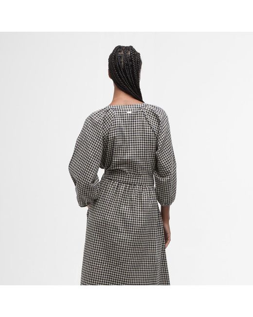 Barbour Gray Suri Midi Dress
