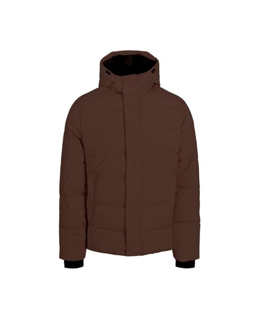 Jack & Jones Brown Pace Insulated Medium Puffer Jacket for men