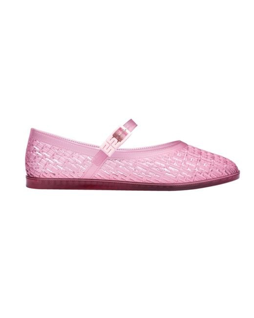 Melissa Pink Harper Translucent Water Resistant Jelly Shoes
