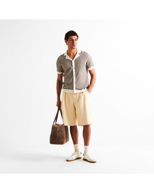 Boss Natural Patterned Short Sleeve Shirt for men