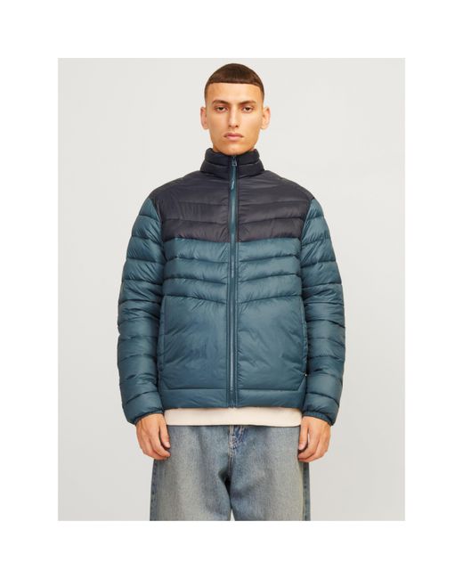 Jack & Jones Blue Puffer Jacket for men