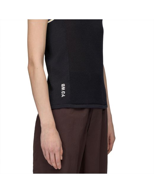 Adidas Originals Black By Wales Bonner X Y3 Knit Tank Top for men