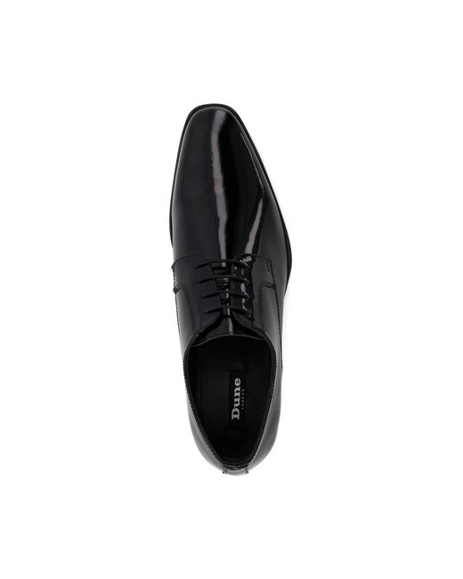 Dune Black Sheer Smart Patent Gibson Shoes Size 7 for men