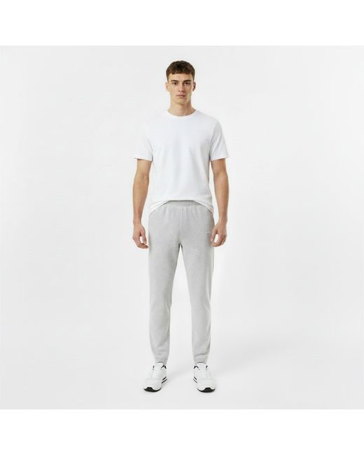 Slazenger 1881 White Jersey Jogging Bottoms for men