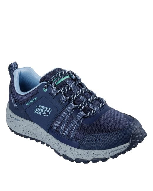 Skechers Blue Escapeplan Waterproof Walking Shoes
