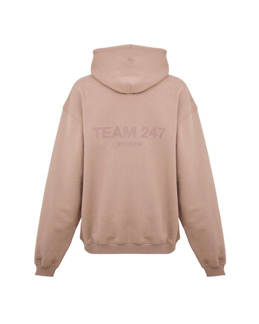 REPRESENT 247 Pink Team Over The Head Performance Hoodie for men