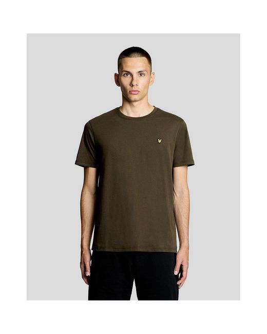 Lyle & Scott Brown Lyle & Scott Small Eagle T-Shirt for men