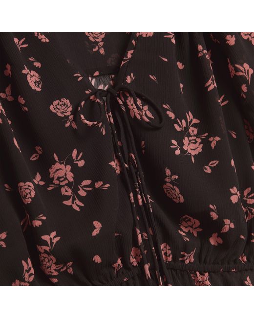 Ted Baker Black Soft Woven Peplum Top