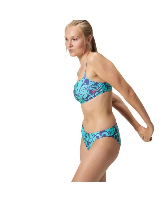 Speedo Blue Printed Adjustable Thinstrap 2 Piece
