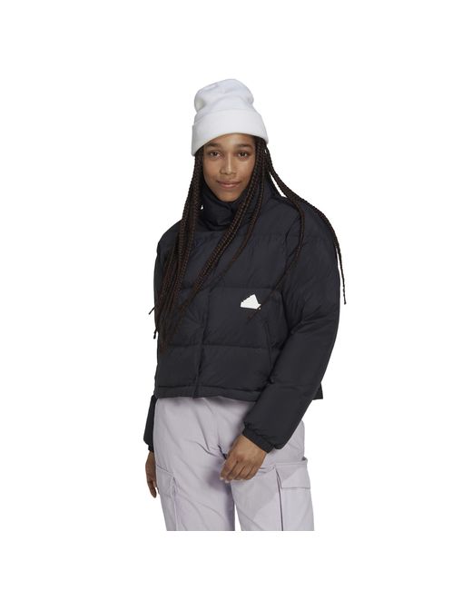 Adidas Black Lightweight Puffer Jacket