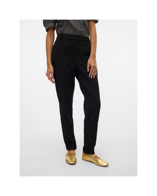 Vero Moda Blue Maya Solid Colour Tailored Trousers