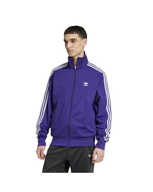 Adidas Originals Purple Firebird Tracksuit Top for men