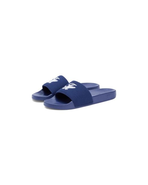 Tommy Hilfiger Blue Pool Sliders