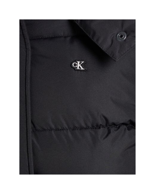 Calvin Klein Blue Essential Water Resistant Rds-Certified Down Short Puffer Jacket