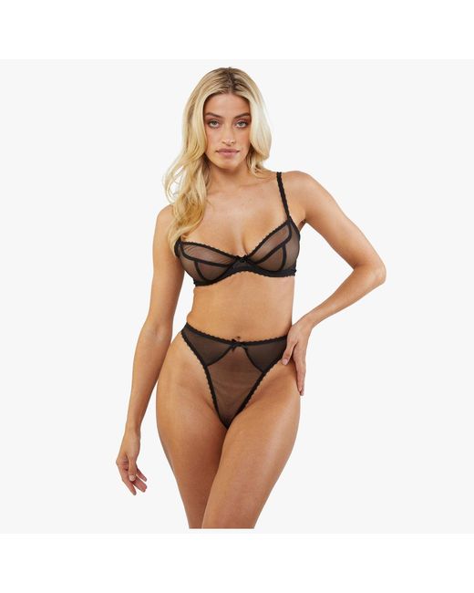 Playful Promises Brown Grace Thong