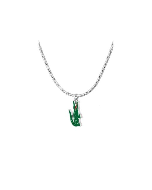 Lacoste Metallic Arthor Stainless Steel Necklace for men