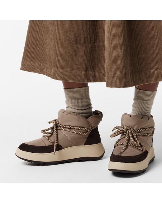 Fitflop Brown Mesh Breathable Flat Ankle Boots