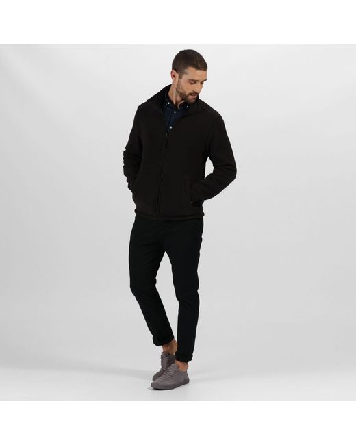 Regatta Black Micro Full-Zip Fleece for men