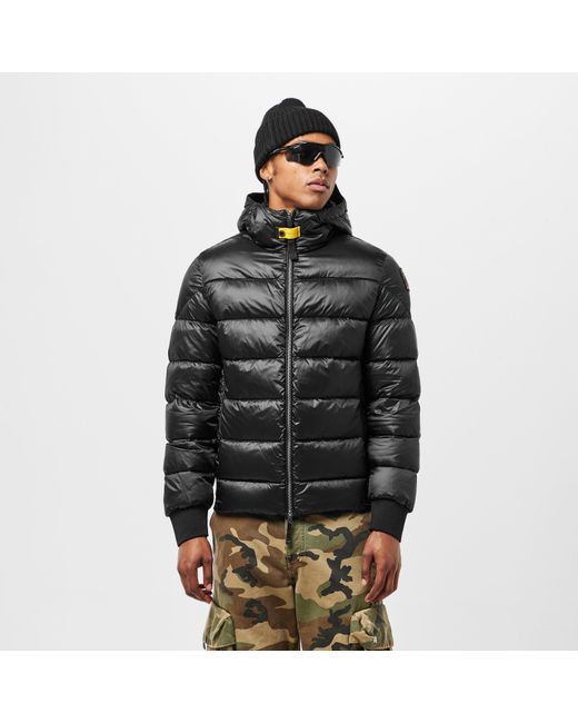 Parajumpers Black Pharell Water Resistant Duck Down Short Puffer Jacket for men