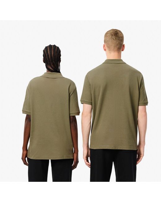 Lacoste Green Loose Fit L.12.12 Piqué Badge Polo Shirt for men
