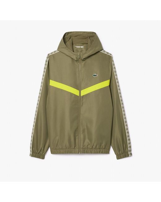 Lacoste Green Tennis Monogram Track Jacket for men