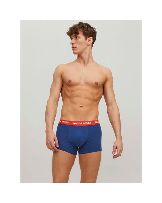 Jack & Jones Blue Lee 5 Pack Trunks for men