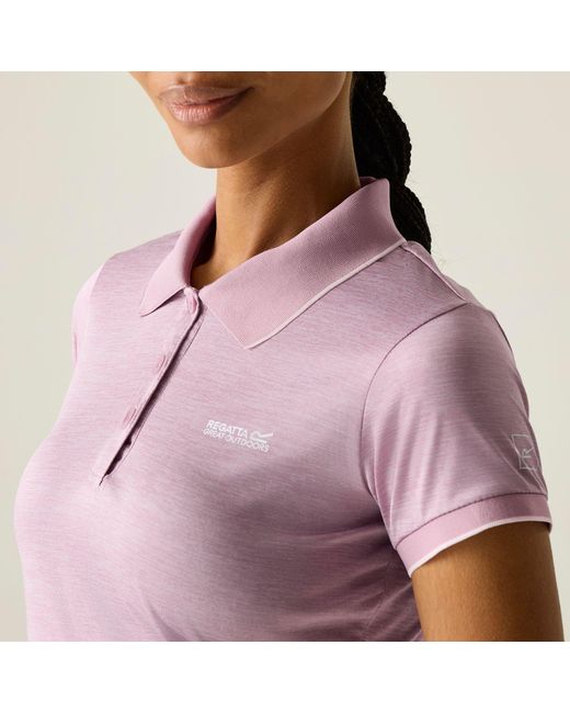 Regatta Purple Remex Ii Polo T-Shirt