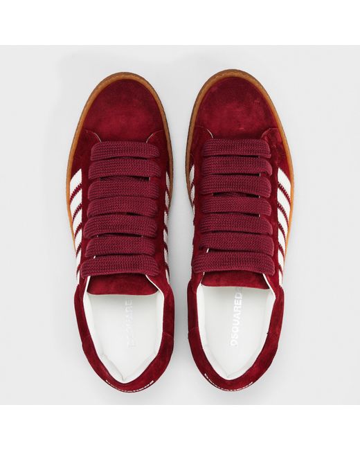 DSquared² Red Low-Top Trainers for men