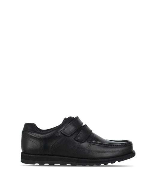Lee Cooper Black Harrow Hook And Loop Shoes for men