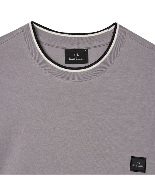 Paul Smith Purple Logo Patch T-Shirt for men